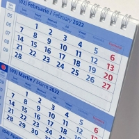 Calendar triptic de birou